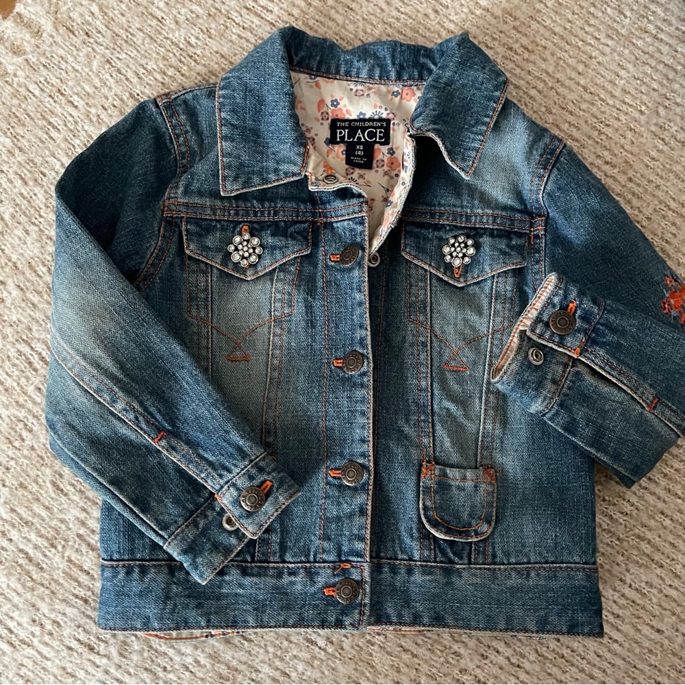 Children's Place Denim Jacket, Size XS